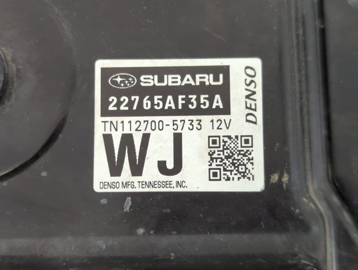 2015 Subaru Legacy PCM Engine Control Computer ECU ECM PCU OEM P/N:112700-5733 22765AF35A Fits OEM Used Auto Parts - Oemused