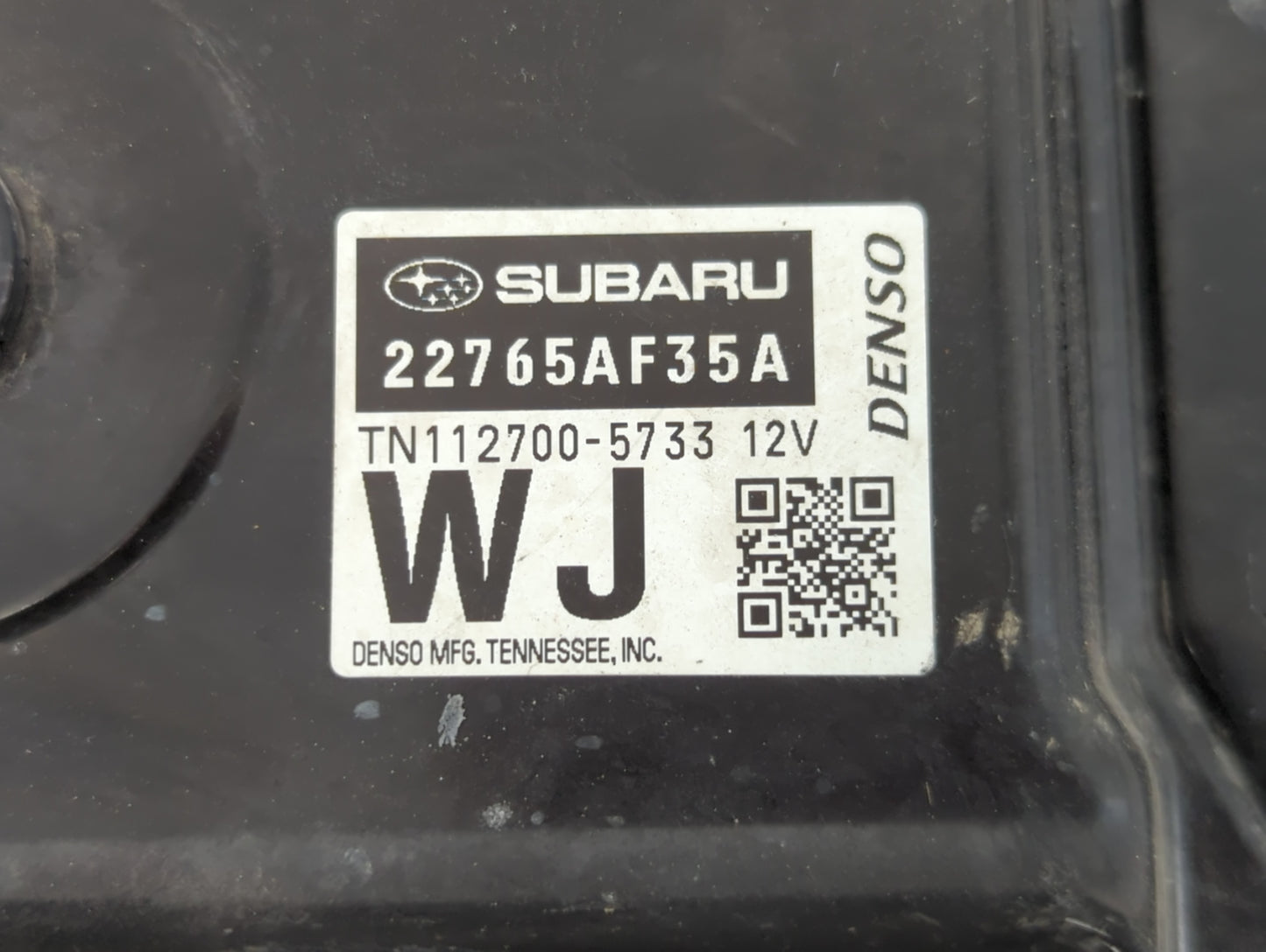 2015 Subaru Legacy PCM Engine Control Computer ECU ECM PCU OEM P/N:112700-5733 22765AF35A Fits OEM Used Auto Parts - Oemused