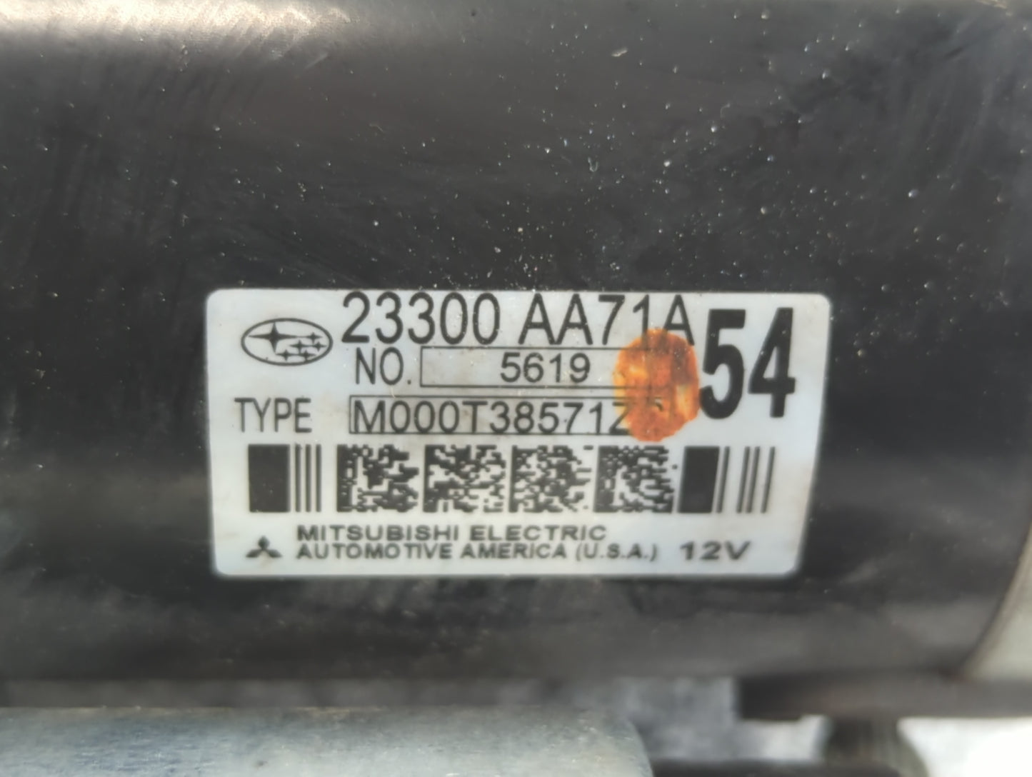 2015-2019 Subaru Legacy Car Starter Motor Solenoid OEM P/N:23300 AA71A Fits Fits 2015 2016 2017 2018 2019 OEM Used Auto Part