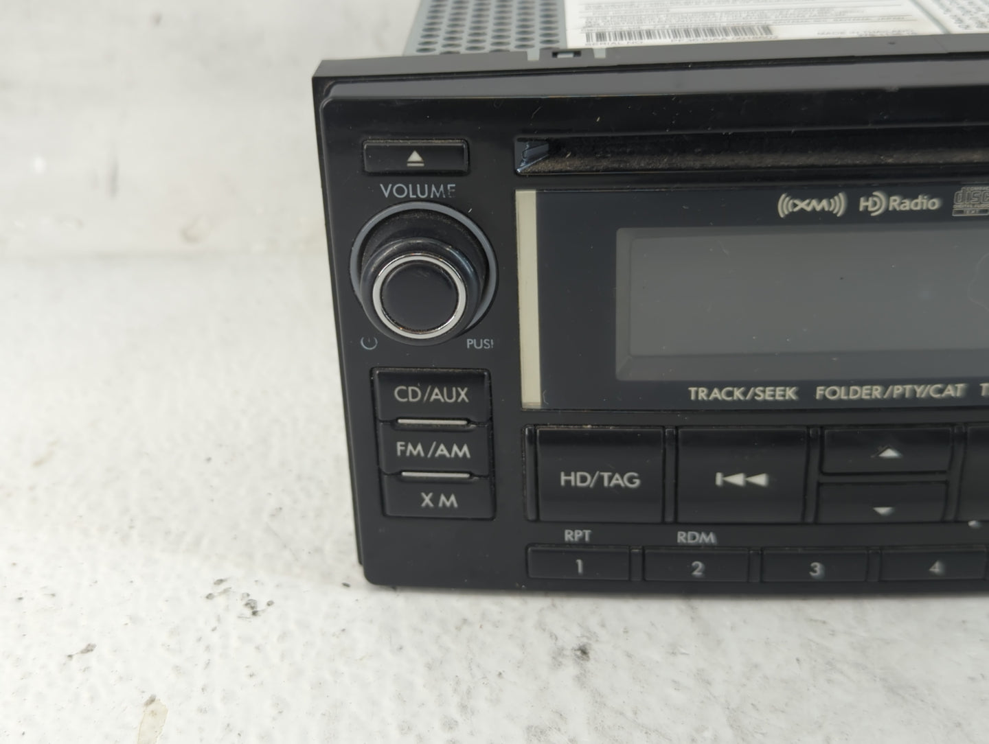 2015 Subaru Wrx Radio AM FM Cd Player Receiver Replacement P/N:86201VA620 Fits OEM Used Auto Parts - Oemusedautoparts1.com