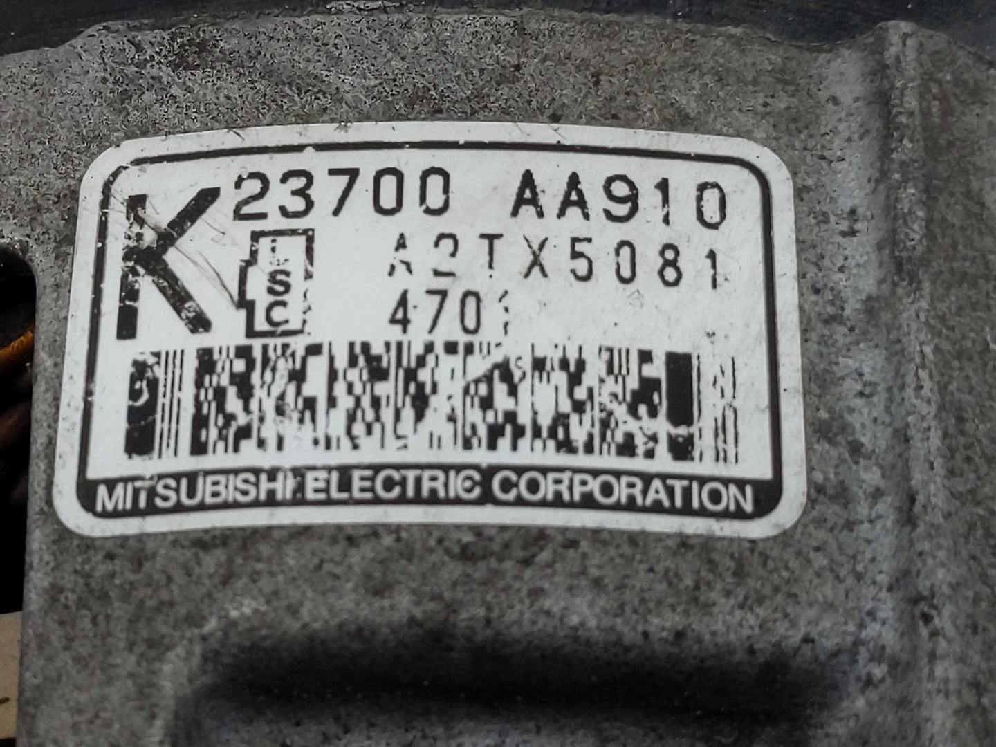 2015-2021 Subaru Wrx Alternator Replacement Generator Charging Assembly Engine OEM P/N:A2TX5081 23700 AA910 Fits OEM Used Au