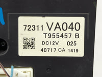 2015 Subaru Wrx Climate Control Module Temperature AC/Heater Replacement P/N:72311VA040 T955457B Fits OEM Used Auto Parts - 
