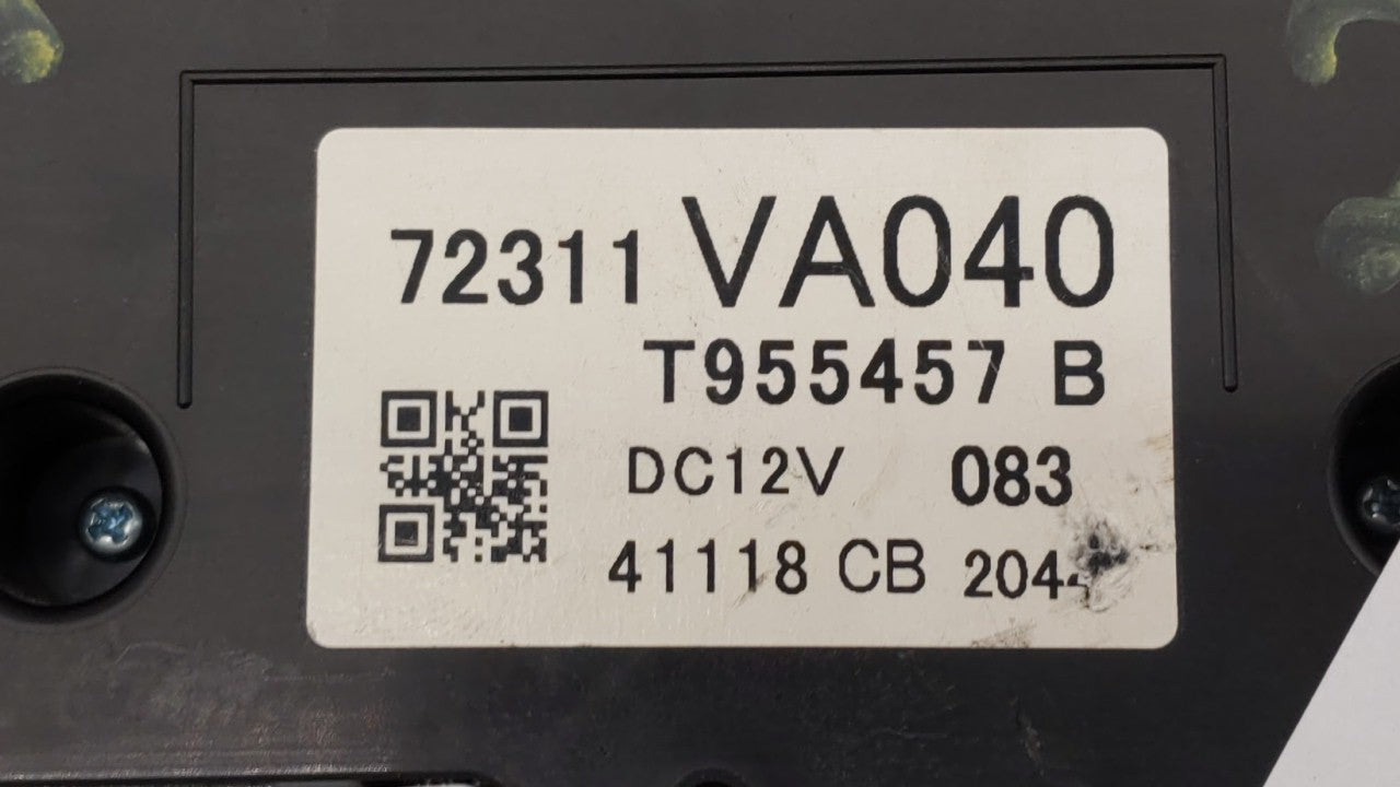 2015 Subaru Wrx Climate Control Module Temperature AC/Heater Replacement P/N:72311VA040 Fits OEM Used Auto Parts - Oemusedau