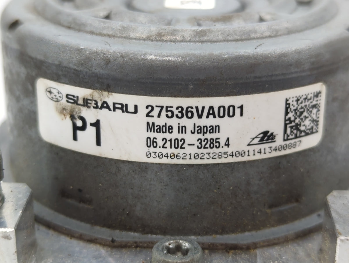 2015 Subaru Wrx Anti-Lock Brake ABS Pump Module Actuator OEM P/N:27536VA001 Fits OEM Used Auto Parts - Oemusedautoparts1.com
