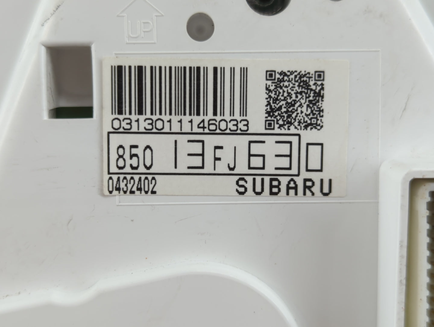 2015 Subaru Xv Instrument Cluster Speedometer Gauges P/N:85013FJ630 Fits OEM Used Auto Parts - Oemusedautoparts1.com