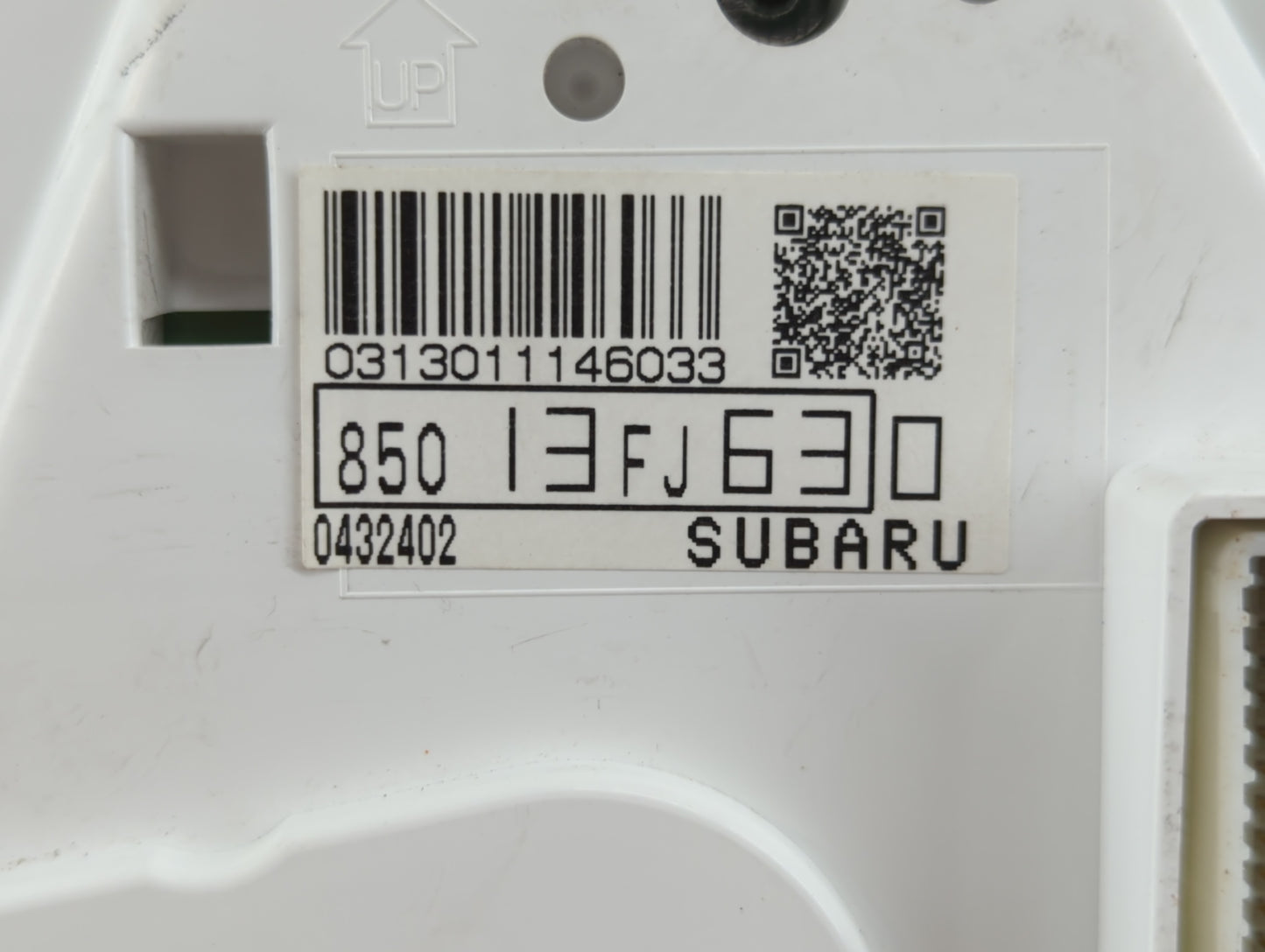 2015 Subaru Xv Instrument Cluster Speedometer Gauges P/N:85013FJ630 Fits OEM Used Auto Parts - Oemusedautoparts1.com