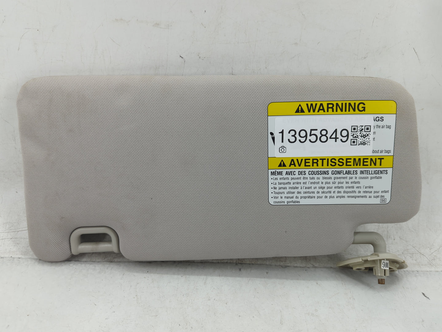 2015 Subaru Xv Sun Visor Shade Replacement Passenger Right Mirror Fits Fits 2016 OEM Used Auto Parts - Oemusedautoparts1.com