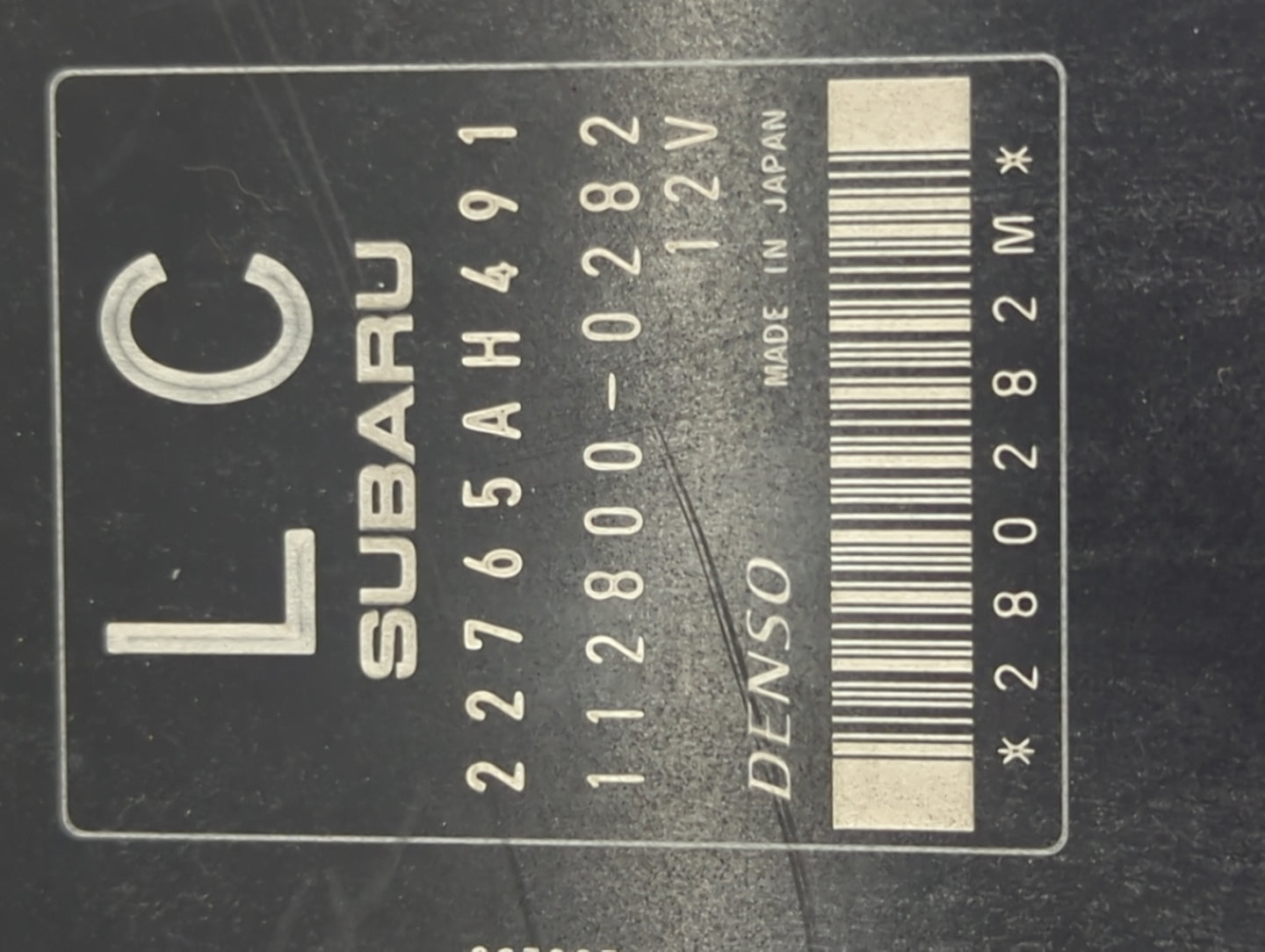 2015 Subaru Xv PCM Engine Control Computer ECU ECM PCU OEM P/N:22765AH491 112800-0282 Fits OEM Used Auto Parts - Oemusedauto