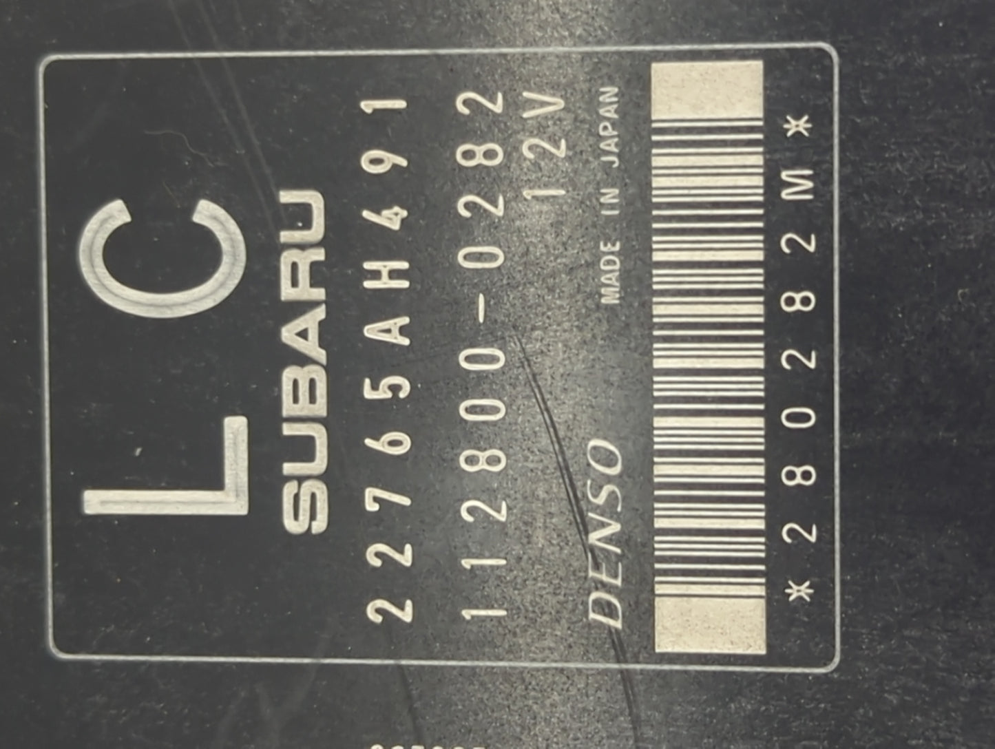 2015 Subaru Xv PCM Engine Control Computer ECU ECM PCU OEM P/N:22765AH491 112800-0282 Fits OEM Used Auto Parts - Oemusedauto