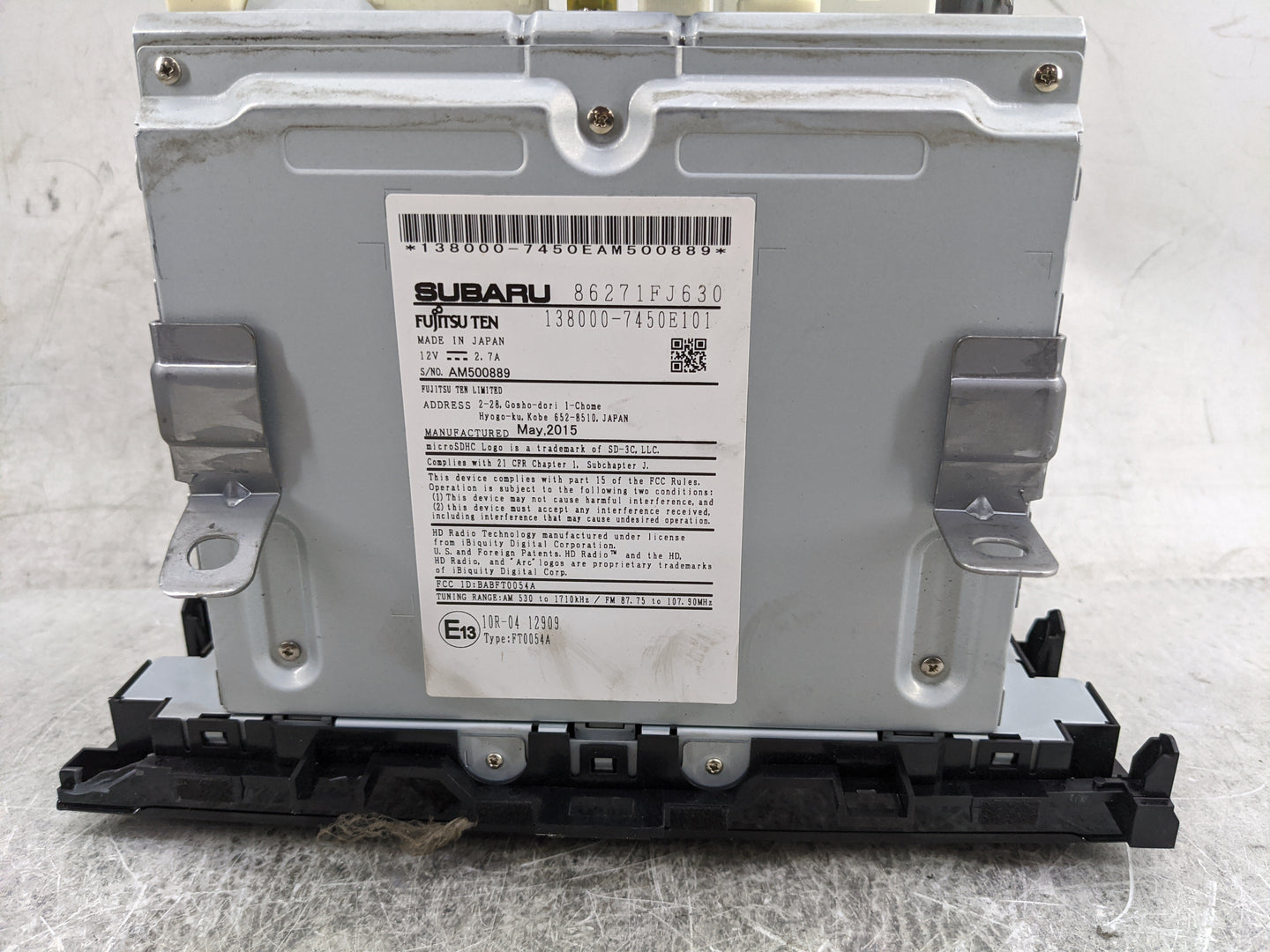 2015 Subaru Xv Climate Control Module Temperature AC/Heater Replacement P/N:72311FJ620 86271FJ630, 138000-7450E101 Fits Fits