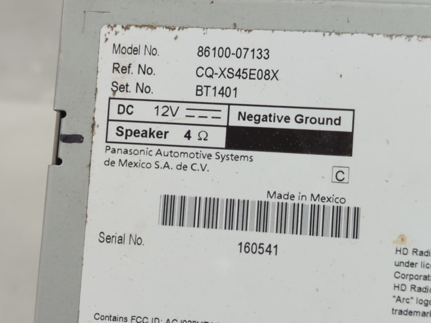 2015-2015 Toyota Avalon Radio Control Panel - Oemusedautoparts1.com