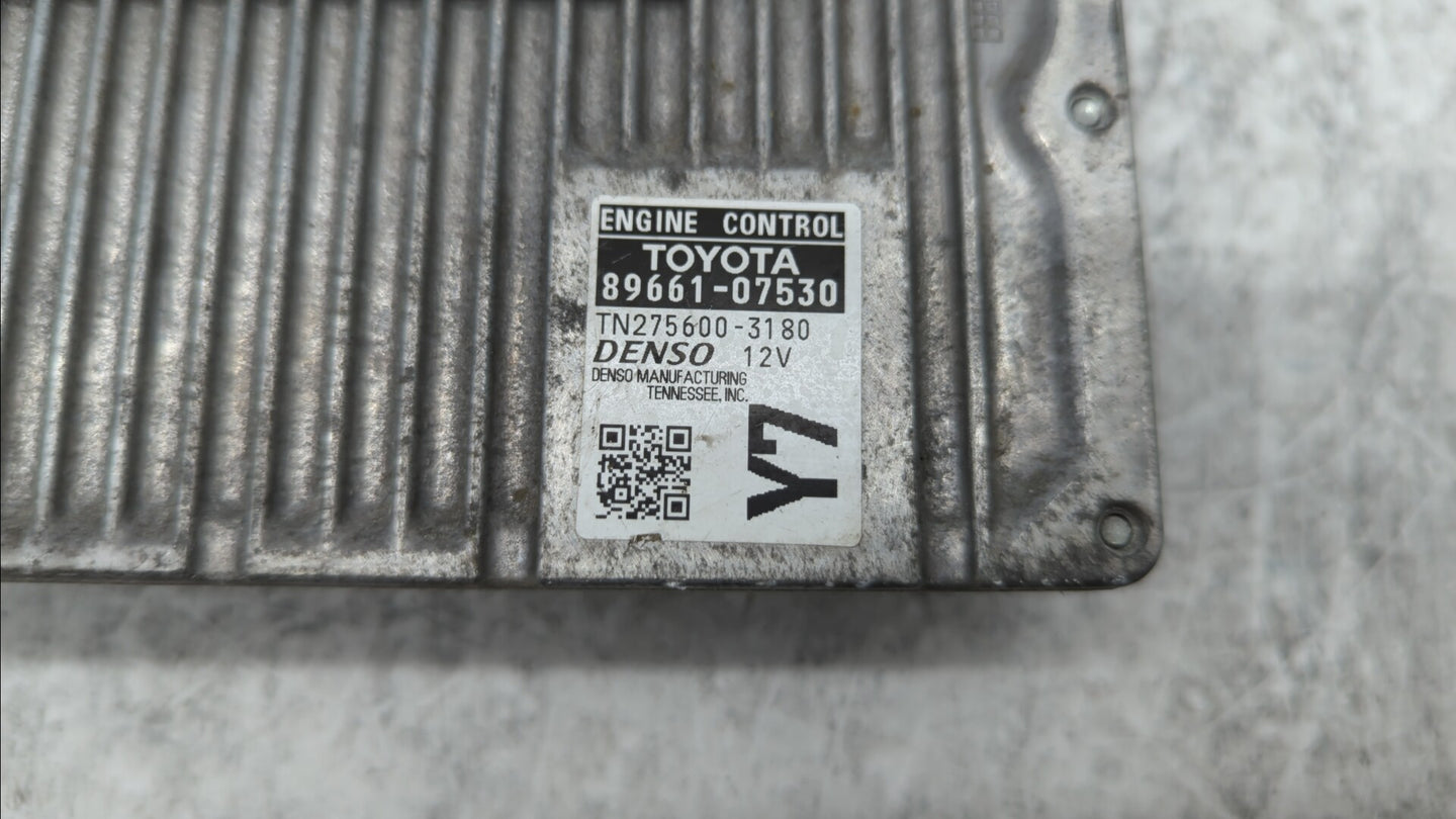 2015 Toyota Avalon PCM Engine Control Computer ECU ECM PCU OEM P/N:89661-07530 Fits OEM Used Auto Parts - Oemusedautoparts1.