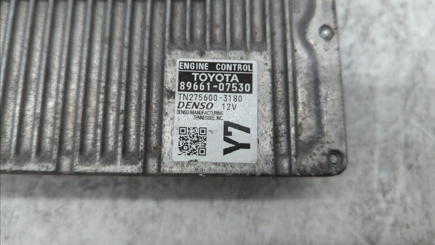 2015 Toyota Avalon PCM Engine Control Computer ECU ECM PCU OEM P/N:89661-07530 Fits OEM Used Auto Parts - Oemusedautoparts1.