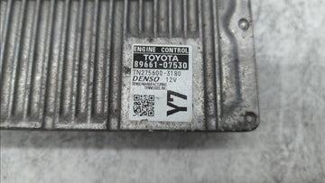 2015 Toyota Avalon PCM Engine Control Computer ECU ECM PCU OEM P/N:89661-07530 Fits OEM Used Auto Parts