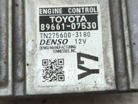 2015 Toyota Avalon PCM Engine Control Computer ECU ECM PCU OEM P/N:89661-07530 Fits OEM Used Auto Parts - Oemusedautoparts1.