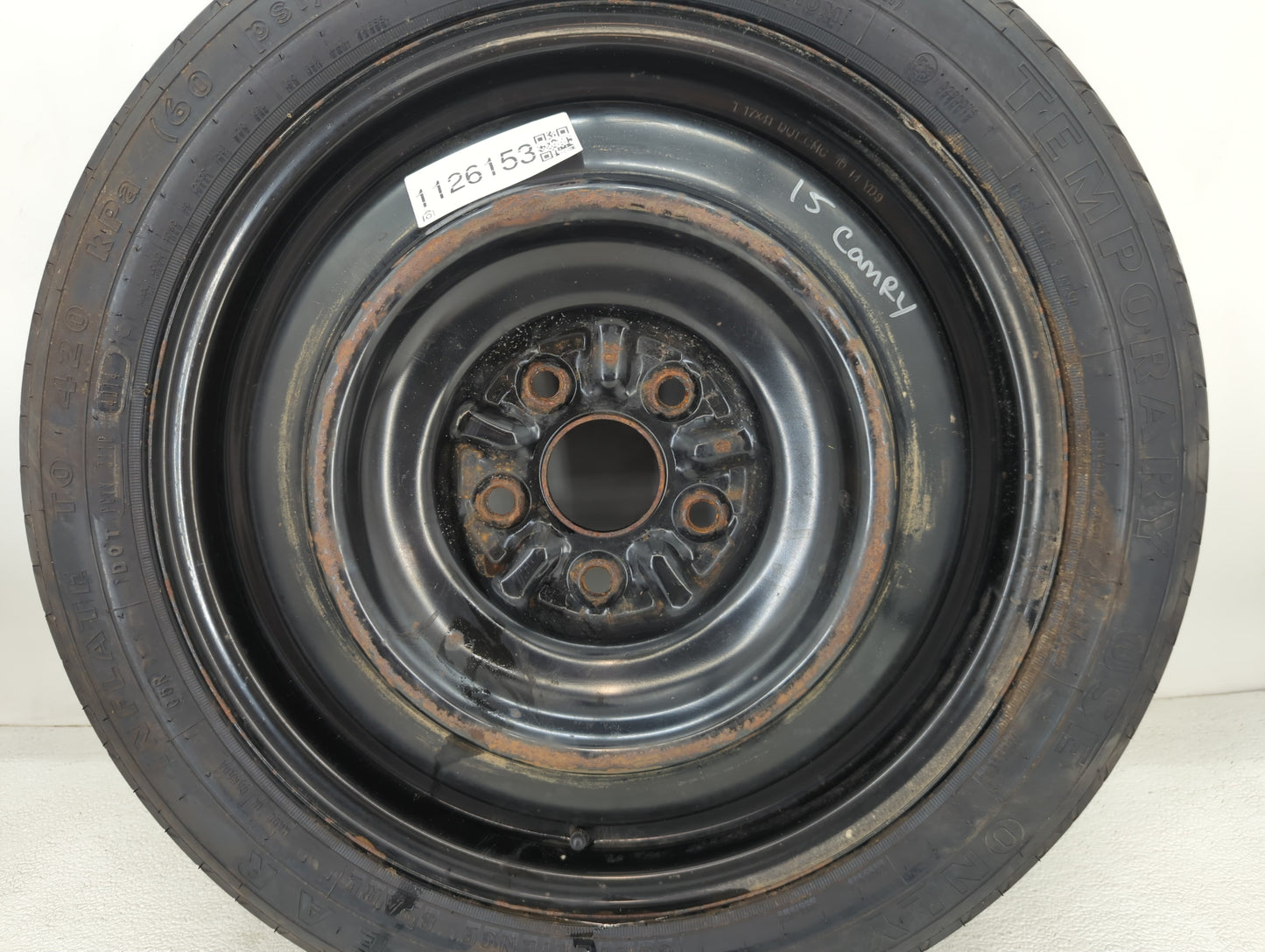 2007-2017 Toyota Camry Spare Donut Tire Wheel Rim Oem - Oemusedautoparts1.com