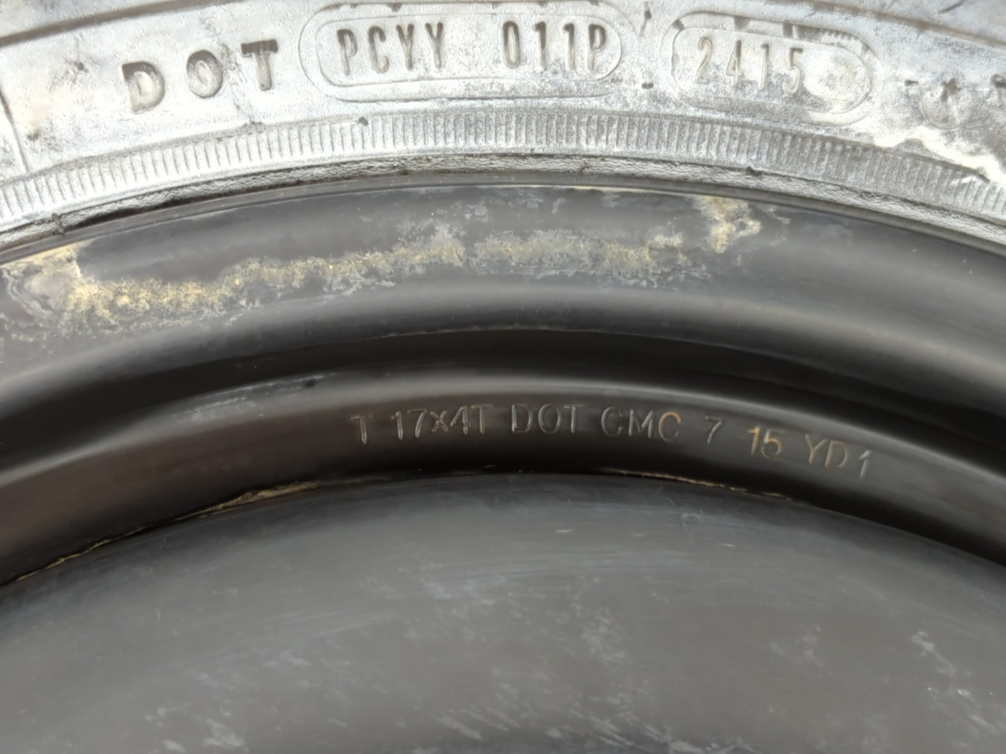 2007-2017 Toyota Camry Spare Donut Tire Wheel Rim Oem 1175925 - Oemusedautoparts1.com
