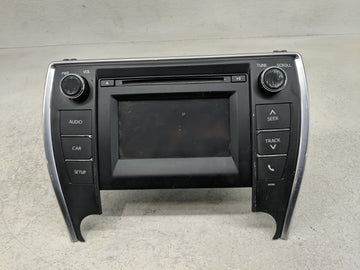 2015 Toyota Camry Radio AM FM Cd Player Receiver Replacement P/N:86140-06070 Fits OEM Used Auto Parts - Oemusedautoparts1.co