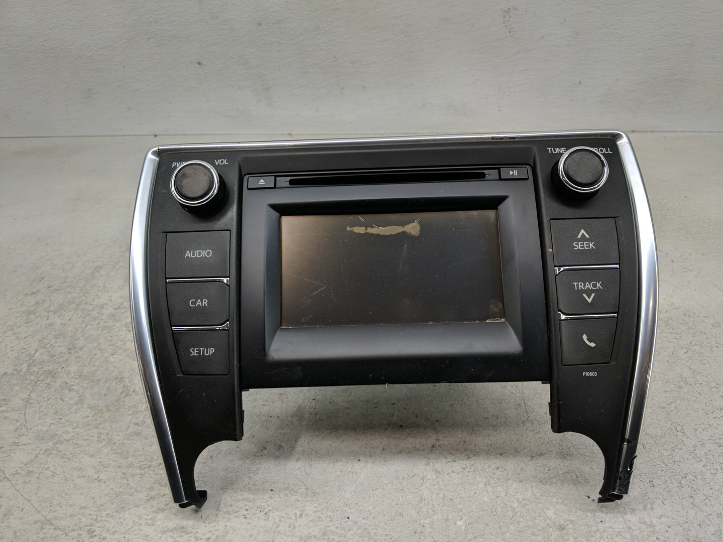 2015 Toyota Camry Radio AM FM Cd Player Receiver Replacement P/N:86140-06370 Fits OEM Used Auto Parts - Oemusedautoparts1.co