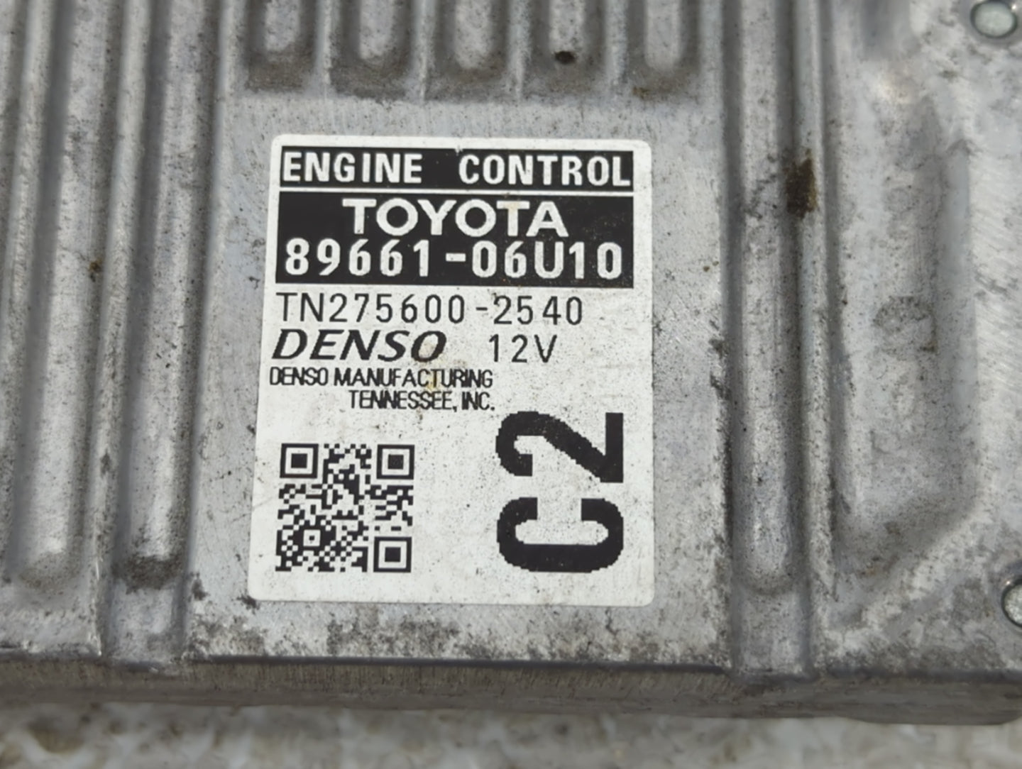 2015 Toyota Camry PCM Engine Control Computer ECU ECM PCU OEM P/N:TN275600-2540 89661-06U10 Fits OEM Used Auto Parts - Oemus