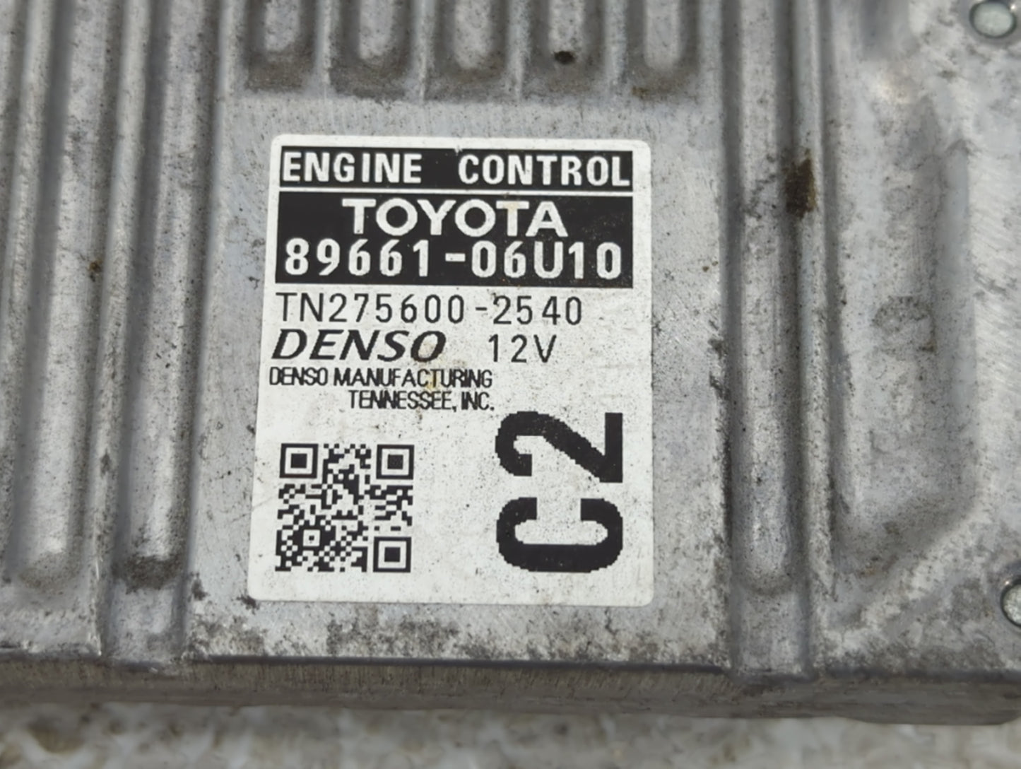 2015 Toyota Camry PCM Engine Control Computer ECU ECM PCU OEM P/N:TN275600-2540 89661-06U10 Fits OEM Used Auto Parts - Oemus