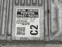 2015 Toyota Camry PCM Engine Control Computer ECU ECM PCU OEM P/N:TN275600-2540 89661-06U10 Fits OEM Used Auto Parts - Oemus