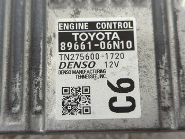 2015 Toyota Camry PCM Engine Control Computer ECU ECM PCU OEM P/N:89661-06N10 Fits OEM Used Auto Parts