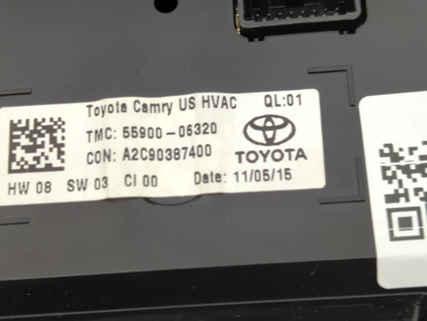 2015-2017 Toyota Camry Climate Control Module Temperature AC/Heater Replacement P/N:55900-06320 Fits Fits 2015 2016 2017 OEM