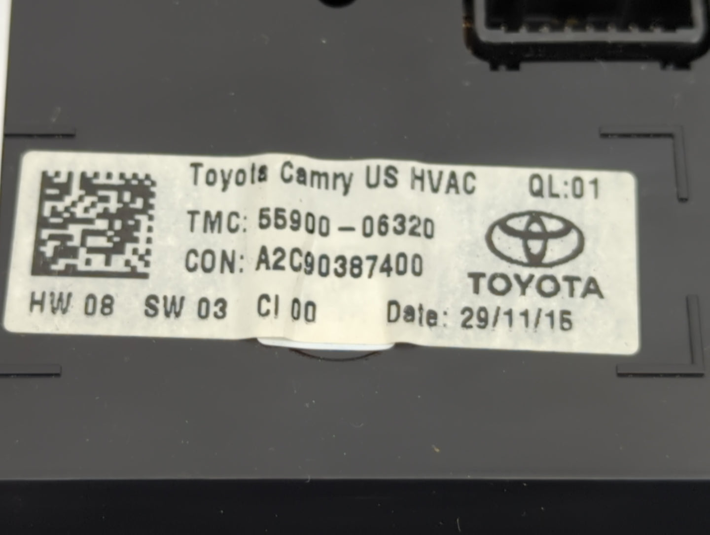 2015-2017 Toyota Camry Climate Control Module Temperature AC/Heater Replacement P/N:55900-06320 Fits Fits 2015 2016 2017 OEM
