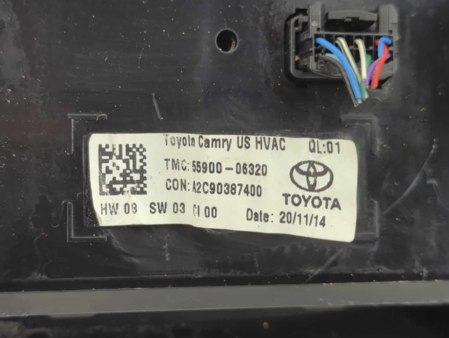 2015-2017 Toyota Camry Climate Control Module Temperature AC/Heater Replacement Fits Fits 2015 2016 2017 OEM Used Auto Parts