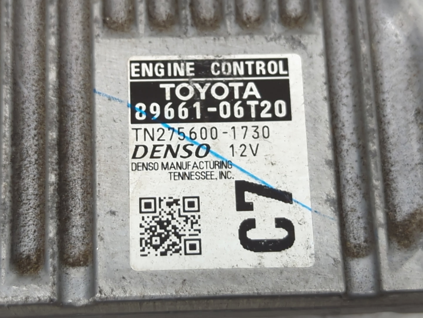 2015 Toyota Camry PCM Engine Control Computer ECU ECM PCU OEM P/N:89661-06T20 TN275600-1730 Fits OEM Used Auto Parts - Oemus