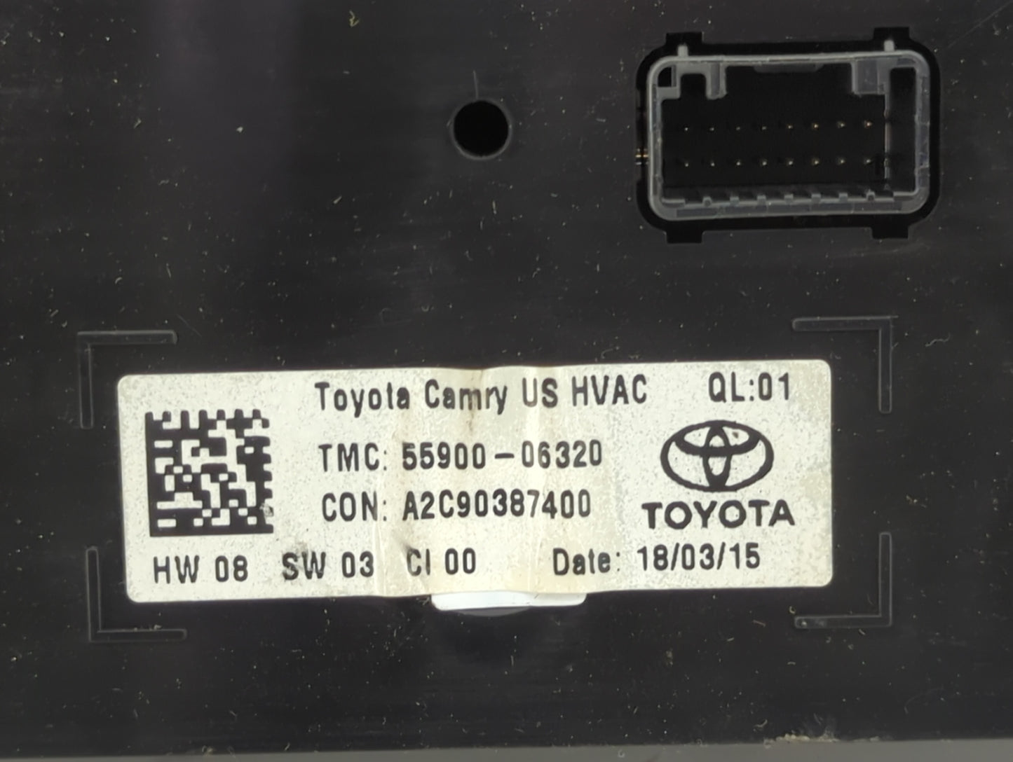 2015-2017 Toyota Camry Climate Control Module Temperature AC/Heater Replacement P/N:55900-06320 A2C90387400 Fits OEM Used Au