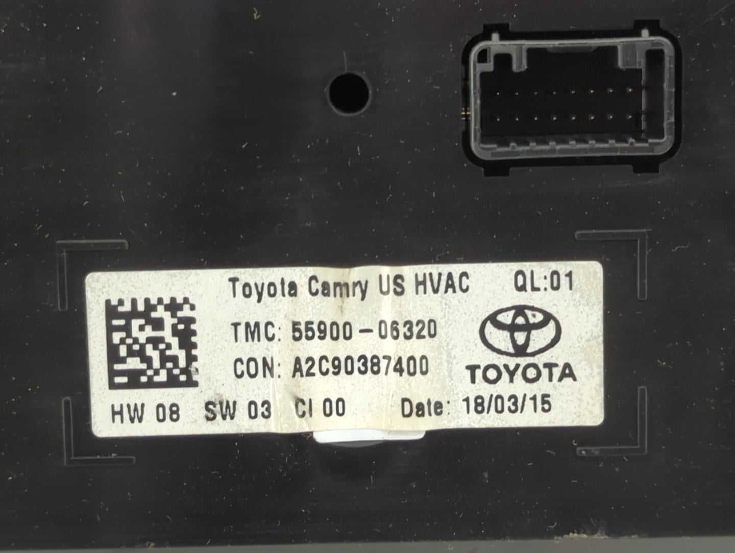 2015-2017 Toyota Camry Climate Control Module Temperature AC/Heater Replacement P/N:55900-06320 A2C90387400 Fits OEM Used Au
