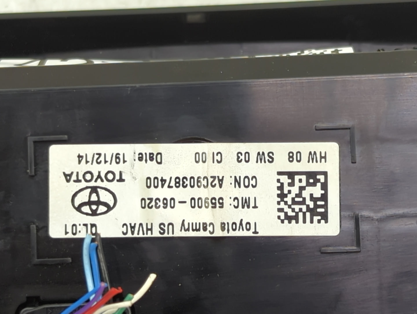 2015-2017 Toyota Camry Climate Control Module Temperature AC/Heater Replacement P/N:55900-06320 Fits Fits 2015 2016 2017 OEM