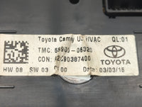 2015-2017 Toyota Camry Climate Control Module Temperature AC/Heater Replacement P/N:55900-06320 A2C90387400 Fits OEM Used Au