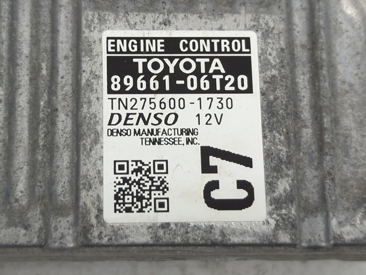 2015 Toyota Camry PCM Engine Control Computer ECU ECM PCU OEM P/N:89661-06T20 TN275600-1730 Fits OEM Used Auto Parts - Oemus