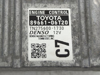 2015 Toyota Camry PCM Engine Control Computer ECU ECM PCU OEM P/N:89661-06T20 TN275600-1730 Fits OEM Used Auto Parts - Oemus