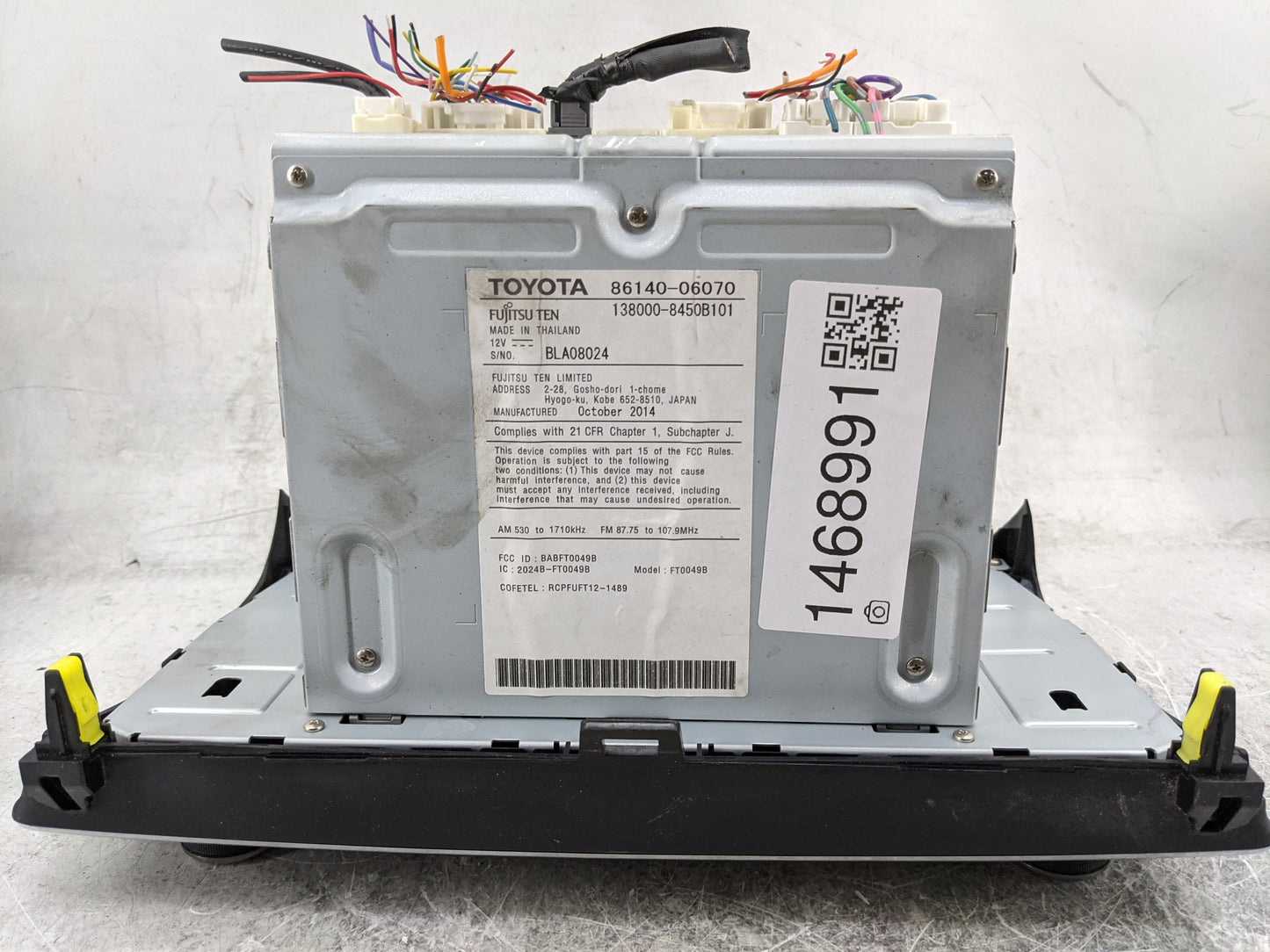 2015 Toyota Camry Radio AM FM Cd Player Receiver Replacement P/N:86140-06070 138000-8450B101, BABFT0049B, 2024B-FT0049B Fits