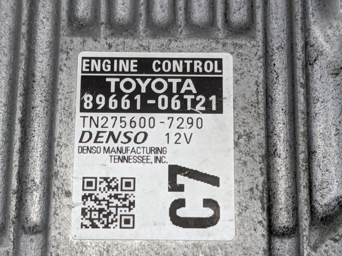 2015 Toyota Camry PCM Engine Control Computer ECU ECM PCU OEM P/N:89661-06T21 TN275600-7290 OEM Used Auto Parts - Oemusedaut