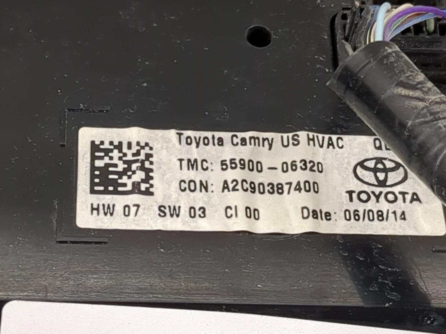 2015-2017 Toyota Camry Climate Control Module Temperature AC/Heater Replacement P/N:55900-06320 A2C90387400 Fits OEM Used Au