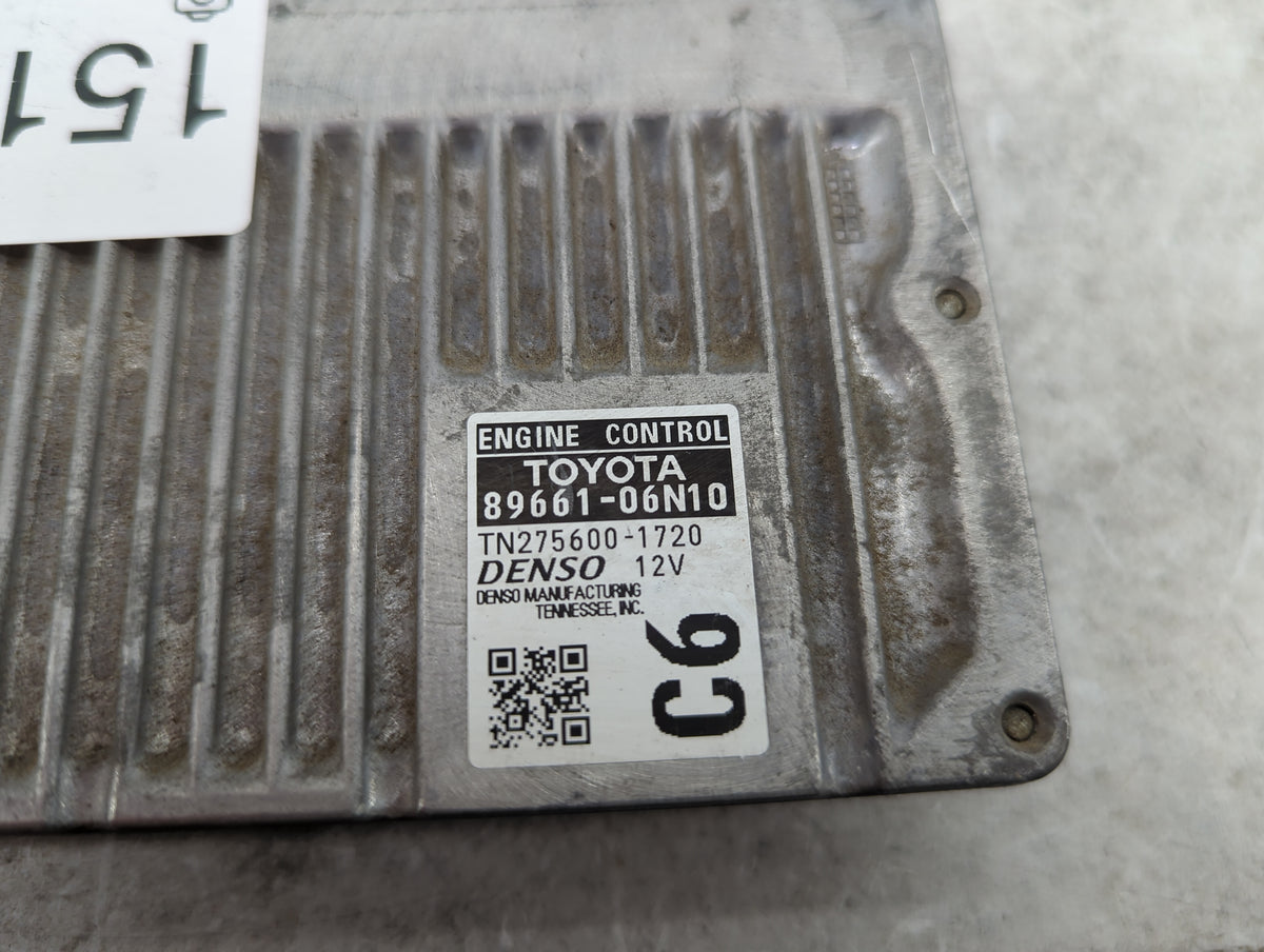 2015 Toyota Camry PCM Engine Control Computer ECU ECM PCU OEM P/N:89661-06N10 TN275600-1720 Fits OEM Used Auto Parts - Oemus