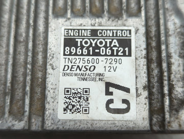 2015 Toyota Camry PCM Engine Control Computer ECU ECM PCU OEM P/N:89661-06T21 89661-06T20 Fits OEM Used Auto Parts