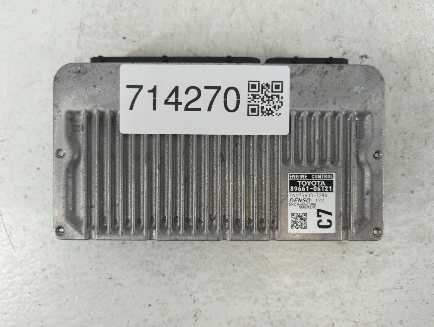 2015 Toyota Camry PCM Engine Control Computer ECU ECM PCU OEM P/N:TN275600-7290 89661-06T21 Fits OEM Used Auto Parts - Oemus