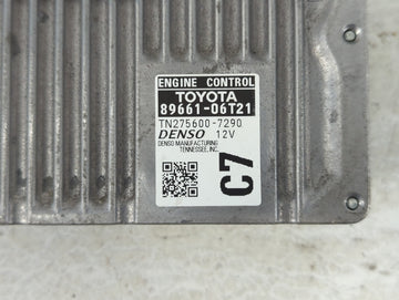2015 Toyota Camry PCM Engine Control Computer ECU ECM PCU OEM P/N:TN275600-7290 89661-06T21 Fits OEM Used Auto Parts