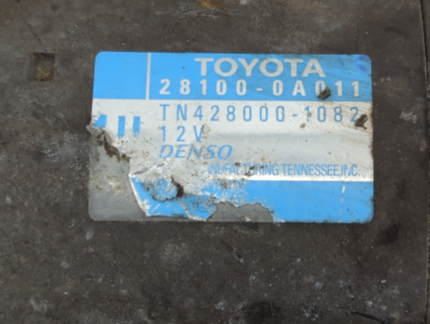 2004-2017 Toyota Camry Car Starter Motor Solenoid OEM P/N:TN428000-1082 28100-0A011 Fits OEM Used Auto Parts - Oemusedautopa
