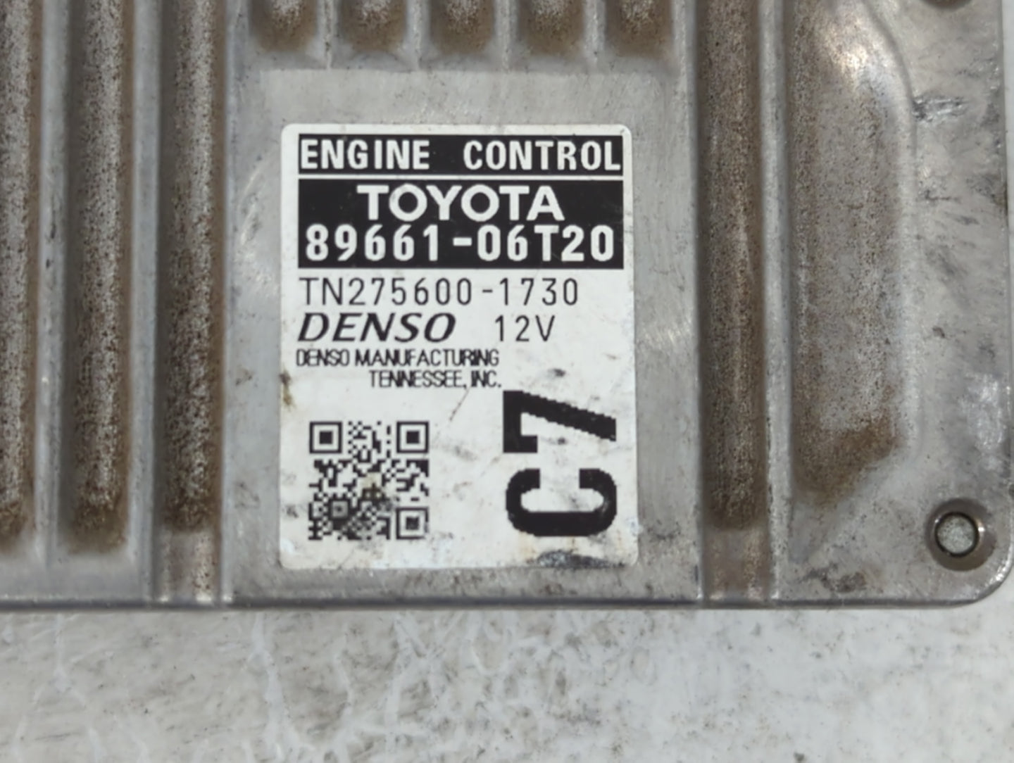 2015 Toyota Camry PCM Engine Control Computer ECU ECM PCU OEM P/N:TN275600-1730 89661-06T20 Fits OEM Used Auto Parts - Oemus