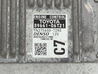2015 Toyota Camry PCM Engine Control Computer ECU ECM PCU OEM P/N:TN275600-7290 89661-06T21 Fits OEM Used Auto Parts - Oemus