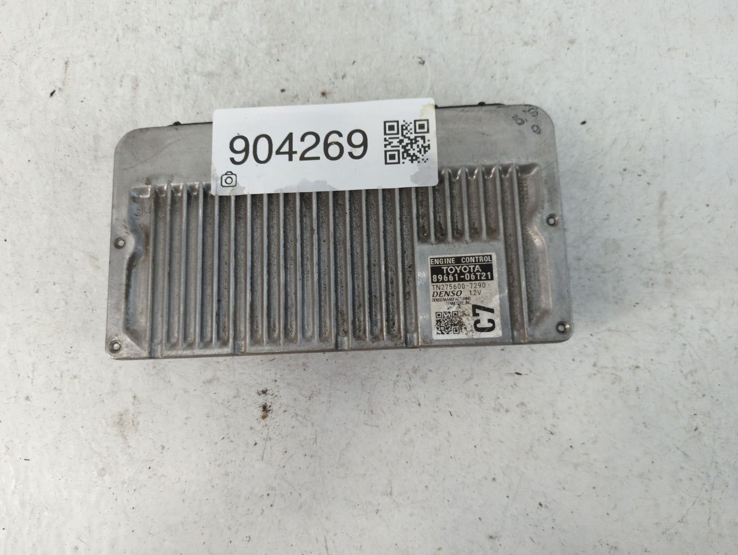 2015 Toyota Camry PCM Engine Control Computer ECU ECM PCU OEM P/N:TN275600-7290 89661-06T21 Fits OEM Used Auto Parts - Oemus