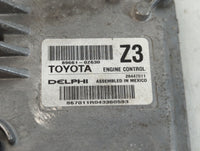 2015-2016 Toyota Corolla PCM Engine Control Computer ECU ECM PCU OEM P/N:89661-0Z630 Fits Fits 2015 2016 OEM Used Auto Parts