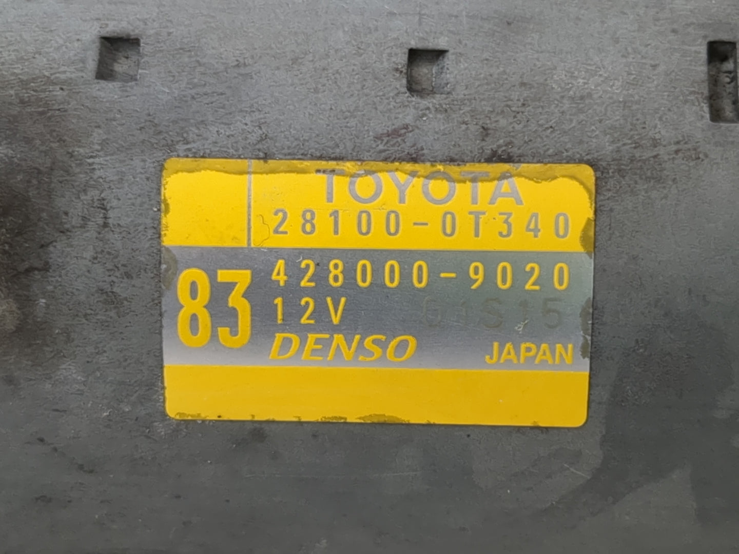 2015-2022 Toyota Corolla Car Starter Motor Solenoid OEM P/N:428000-9020 28100-0T340 Fits OEM Used Auto Parts - Oemusedautopa
